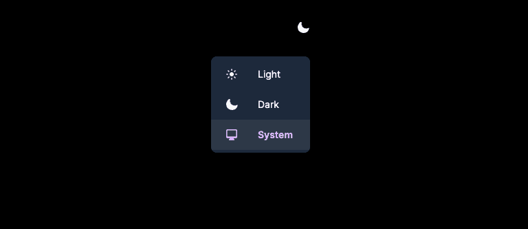 Dark/Light Mode Selector